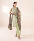 2 Piece - Embroidered Linen Suit